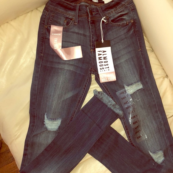 almost famous mid rise jeans